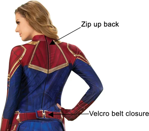 Vista 9 de Rubie's Capitán Marvel Hero - traje para mujer