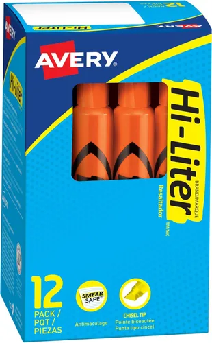 Vista 10 de Marcadores fluorescentes para escritorio HI-LITER, Naranja fluorescente