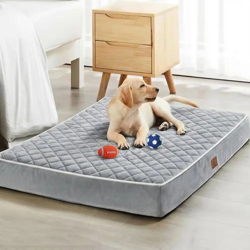 Vista 14 de WNPETHOME Camas ortopédicas XL para perros grandes, impermeables, extra grandes, con funda extraíble y lavable, cama para jaula de perro
