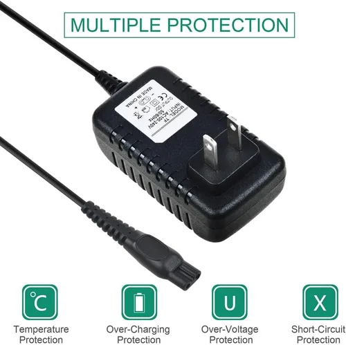 Vista 2 de Cable de alimentación del cargador compatible con la afeitadora Philips Norelco SensoTouch 1150X 1160CC 1180X