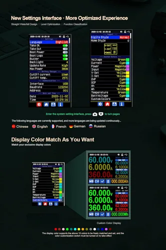 Vista 3 de RD RD6006PW 60V 6A DC DC Step Down Fuente de alimentación conjunto completo no montado (RD6006PW+ S400 caso+400W PSU)