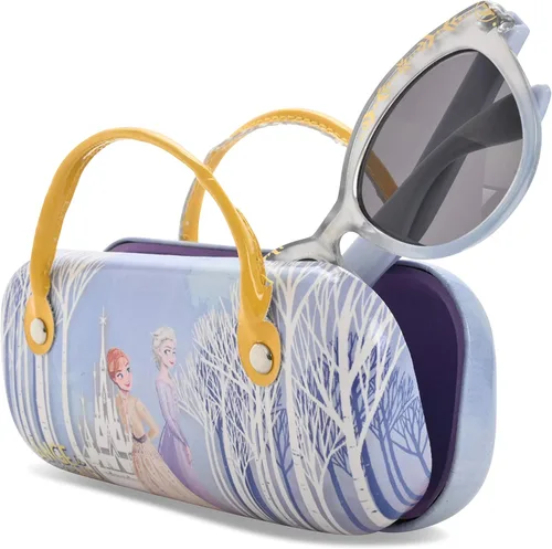 Vista 3 de Disney Frozen 2 gafas de sol para niñas con funda de transporte protección de gafas de sol para niños