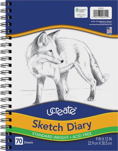 Vista 8 de UCreate - Diario de bocetos, 9 x 6 pulgadas, 70 hojas
