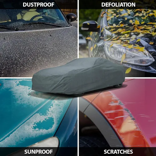 Vista 6 de Funda de automóvil de 5 capas para Ford Explorer 2011-2025 SUV de 4 puertas, ajuste semi personalizado, cobertura completa, contaminación, polvo