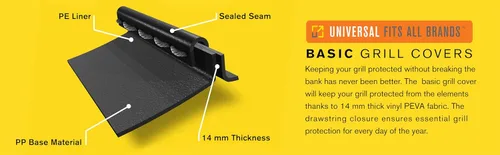Vista 7 de Char-Broil Cubierta básica mediana para parrilla de 2 quemadores