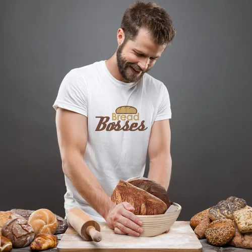 Vista 8 de Cesta de pan de 9 pulgadas a prueba de Banneton, cuenco para hornear, regalos para panaderos, cestas de prueba para pasta madre, herramienta