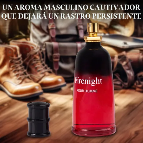 Vista 8 de Firenight - Eau De Parfum para hombre, 3.4 onzas líquidas, notas altas de flor de nuez moscada, lavanda, cedro, manzanilla, naranja mandarina