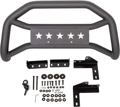 Vista 4 de KUAFU Bull Bar - Protector de parachoques para parrilla delantera compatible con Toyota Tacoma 2005-2023, color negro texturizado