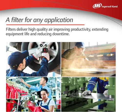 Vista 2 de Ingersoll-Rand Ingersoll Rand - 24233280 Compressed Air In-Line Filter FA40IG, 1/2" Inlet, SCFM 22, Beige