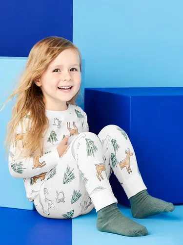 Vista 4 de Simple Joys by Carter's Baby 3-Piece Snug-fit Cotton Holiday Pajama Set