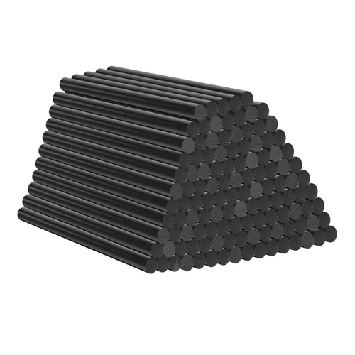 Vista 10 de Barras de pegamento caliente negras de 4 pulgadas de largo y 0.27 pulgadas de diámetro, barras de pegamento de tamaño mini para pistola