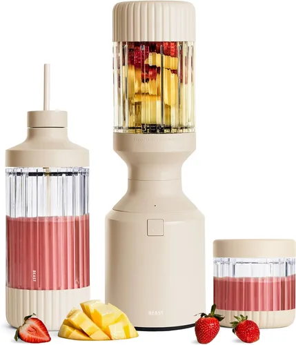Vista 19 de Beast Mega 1200 Plus - Batidora de encimera de alta calidad Batidos, batidos, salsas, salsas, salsas, sopas Mezcla hielo y frutas congeladas