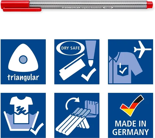 Vista 6 de Set de 10 lápices de colores Staedtler Triplus, varios