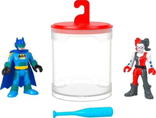 Fisher-Price Imaginext DC Super Friends, juguetes de Batman, juego de figuras de 3 piezas con Harley Quinn que cambian de color para niños en edad