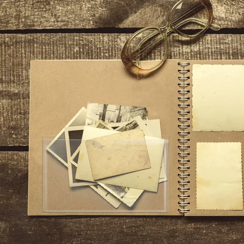 Vista 6 de Junkin 10 bolsillos adhesivos para planificadores, bolsillos para tarjetas de índice, accesorios de planificador, carpeta autoadhesiva