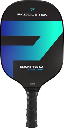 Vista 9 de Paddletek Bantam EX-L Pro - Paleta de pickleball profesional con núcleo de panal, superficie de policarbonato texturizado de terciopelo, núcleo