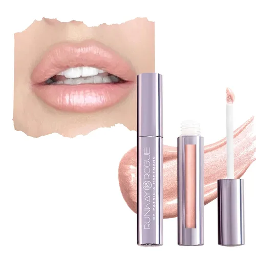 Vista 13 de Runway Rogue LuxGloss Brillo de Labios, Brillo de Labios Rosa Pastel Suave con Brillo y Alto Pigmento, 'Catwalk