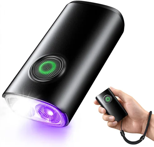 Linterna UV recargable, luz negra de 395nm y luz blanca de 1300LM