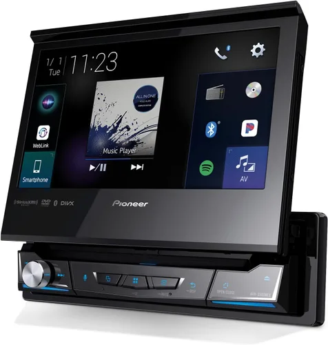 Pioneer AVH-3500NEX 7" Motorized Touchscreen, Single Din – Wired Apple CarPlay & Android Auto, Bluetooth, Backup Camera, HD Radio, SiriusXM, FLAC,