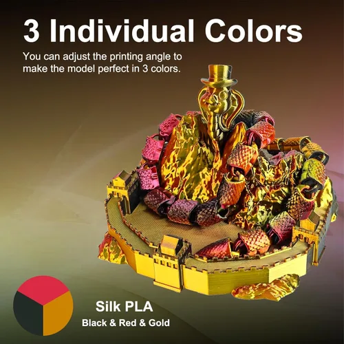 Vista 70 de ERYONE Filamento de ácido poliláctico (PLA) de seda para impresora 3D, de 1.75 mm +/- 0.03 mm, carrete de 1 kg (2.2 libras), verde esmeralda seda