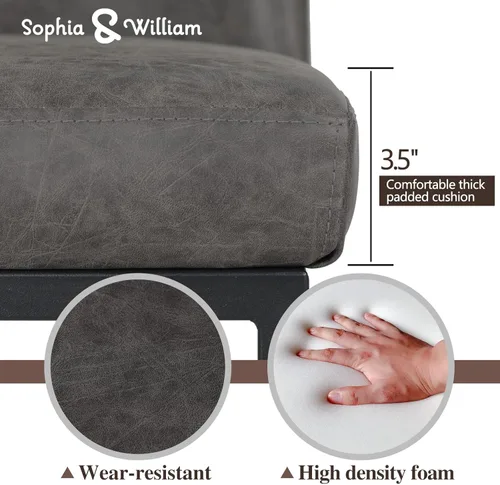 Vista 55 de Sophia & William Taburetes de bar de 24 pulgadas para isla de cocina, taburetes de bar de altura de mostrador con respaldo, sillas de bar modernas