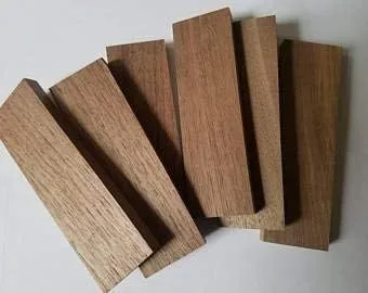 Vista 4 de Cuchillo de madera de nogal negro Escalas Cuchillo Mango (PARE), Knifemaking