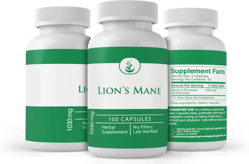 Vista 4 de Ingredientes originales puros, melena de león, 100 cápsulas