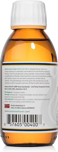 Vista 3 de Rosita Extra Virgen Aceite de Hígado de Bacalao Líquido