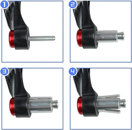 Vista 7 de Protector de palanca de motocicleta para Yamaha XT660 XT660X XT660R 2004-2017, manetas de embrague de freno, protector con logotipo de 7/8 pulgadas