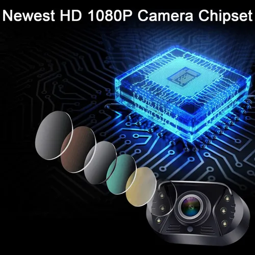 Vista 6 de Cámara de Copia de Seguridad con Fácil Instalación Plug-Play: Cámara de Visión Trasera HD 1080P Sin Retraso, Impermeable - Visión Nocturna Clara