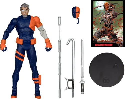 Vista 3 de McFarlane Toys - DC Direct Page Punchers Deathstroke (DC Rebirth) Figura de 7 pulgadas con cómic