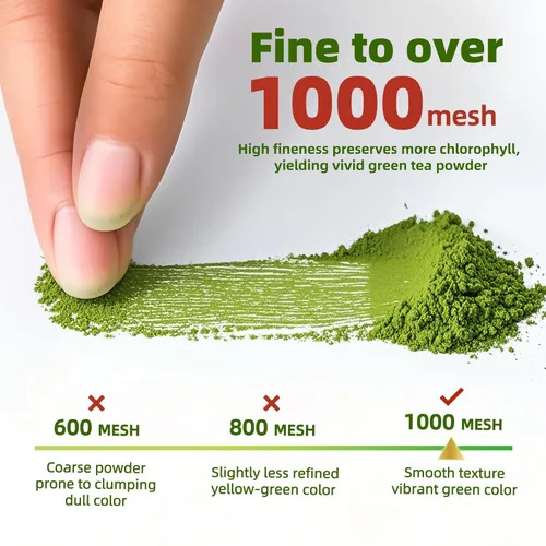 Vista 4 de TEANAGOO Juego de 7 batidores de matcha con matcha premium (3.53 oz/100 g)