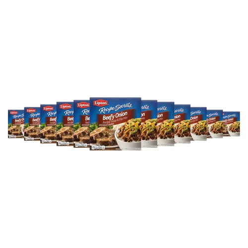 Soup Secrets Lipton - Mezcla de sopa y salsa de 12 unidades de cebolla carne de 2.2 onzas