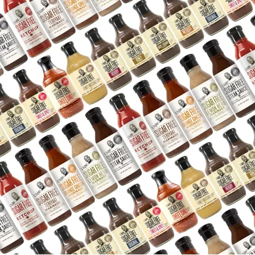 Vista 8 de Paquete de salsa Salsa sin azúcar para barbacoa de nogal Salsa de inmersión sin azúcar de mostaza Adobo Teriyaki sin azúcar Sin gluten