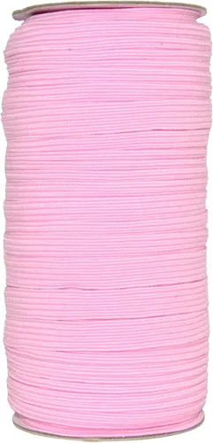 Vista 72 de Mandala Crafts Rollo de bandas elásticas beige de 0.472 in y 20 yardas para costura, 1/2 cordón elástico plano, correas elásticas trenzadas de 1 2