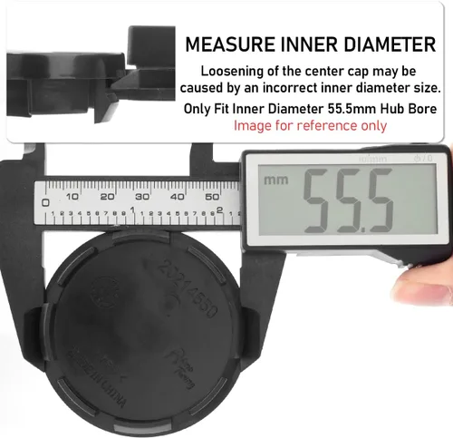 Vista 3 de RTRHINOTUNING Tapones centrales de 2.402 in, paquete de 4 OD: 2.4"(61 mm) ID: 2.18"(56 mm) Tapones centrales de rueda compatibles