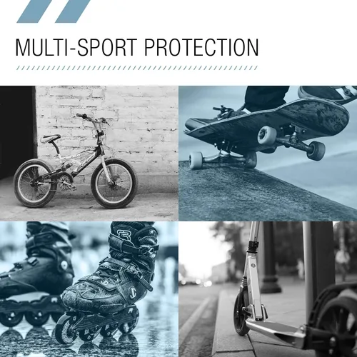 Vista 7 de Magneto Patineta completa 27.5 x 7.75 pulgadas Cubierta cóncava de doble patada de arce canadiense de 7 capas y casco de bicicleta para niños