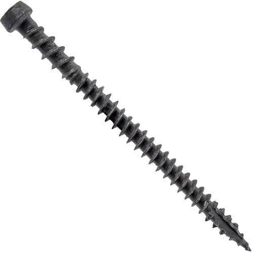 Vista 54 de Tornillo de madera compuesto gris castillo de 2-3/4 pulgadas, cabeza de accionamiento Torx/Star Drive Head - Recubierto Exterior - Compatible