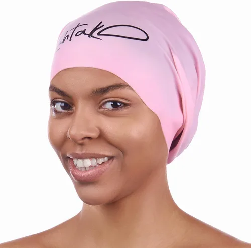 Vista 15 de Gorra de natación grande para cabello largo - Gorra de natación impermeable y duradera de silicona para trenzas, rastas, cabello ondulado, peinados