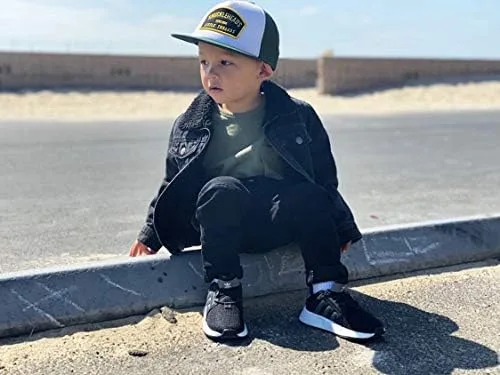 Vista 5 de Born to Love - Gorra de béisbol para niño y bebé con visera, en color blanco y azul