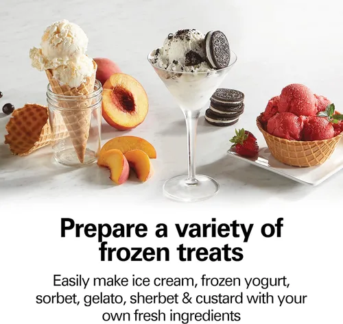 Vista 3 de Heladera automática Hamilton Beach 68330N, 4 cuartos, color crema, Crema