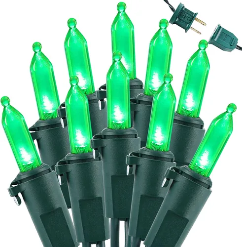 Vista 23 de Brizled Luces de Navidad, 33 pies, 100 LED Conectables de Extremo a Extremo, Mini Luces de Cadena de Navidad, 120V Certificadas UL, Blanco Frío, Luz