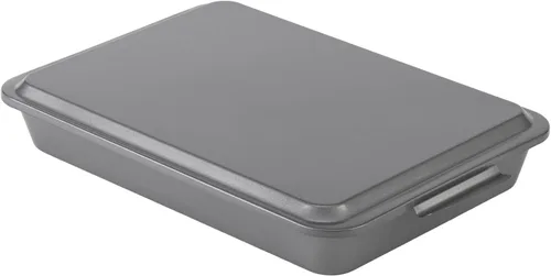 Vista 11 de GoodCook Molde antiadherente de acero para hornear pasteles de 11" x 7", molde antiadherente multiusos para brownies, galletas y pasteles, gris