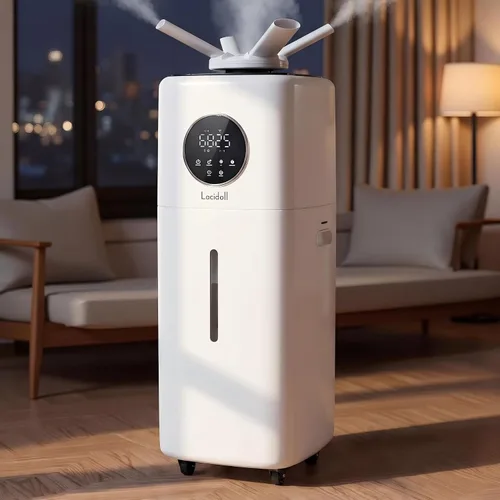 LACIDOLL Humidificadores para Habitación Grande Humidificador de Toda la Casa para el Hogar 2000 pies cuadrados, 5.5Gal Humidificador de Niebla Fría