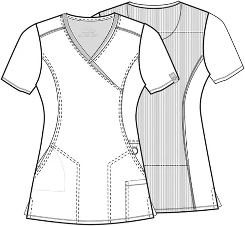 Vista 9 de Cherokee Infinity mujeres Scrubs Top Mock Wrap 2625A
