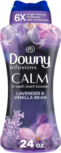 Vista 23 de Downy Infusiones - Perlas potenciadoras de aroma en el lavado, aroma Calm de lavanda y vainilla, 5.7 onzas
