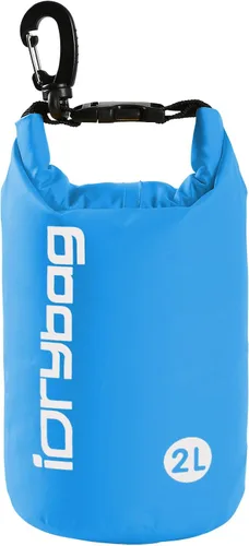 Vista 23 de IDRYBAG Bolsa seca para kayak impermeable 2L/5L/10L/15L/20L, pequeña bolsa impermeable para navegación