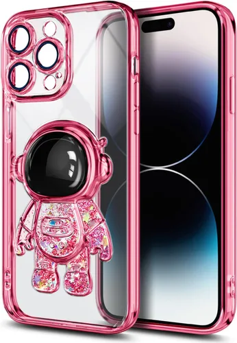 Vista 3 de NGB Supremacy Funda compatible con iPhone 13 Pro Max (6.7 pulgadas) con protector de pantalla de vidrio templado/correa para la muñeca, purpurina