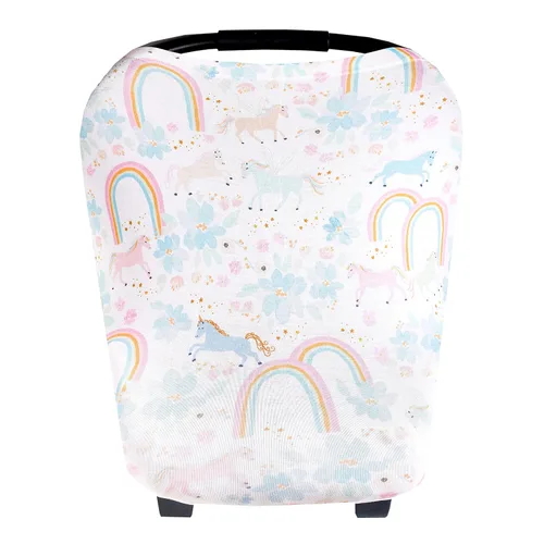 Vista 16 de Copper Pearl Funda multiusos: fundas de asiento de automóvil, funda de lactancia y funda de cochecito para el sol, tela elástica, uso para todas