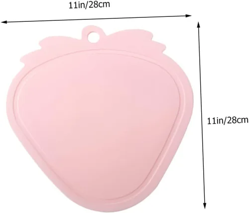 Vista 8 de ABOOFAN Tabla de cortar de fresa, 2 piezas, tabla de cortar decorativa para tabla de cortar para pequeña tabla de cortar decorar plástico de doble